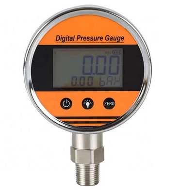 Principio de trabajo de medidor de presión digital y utilizando el método